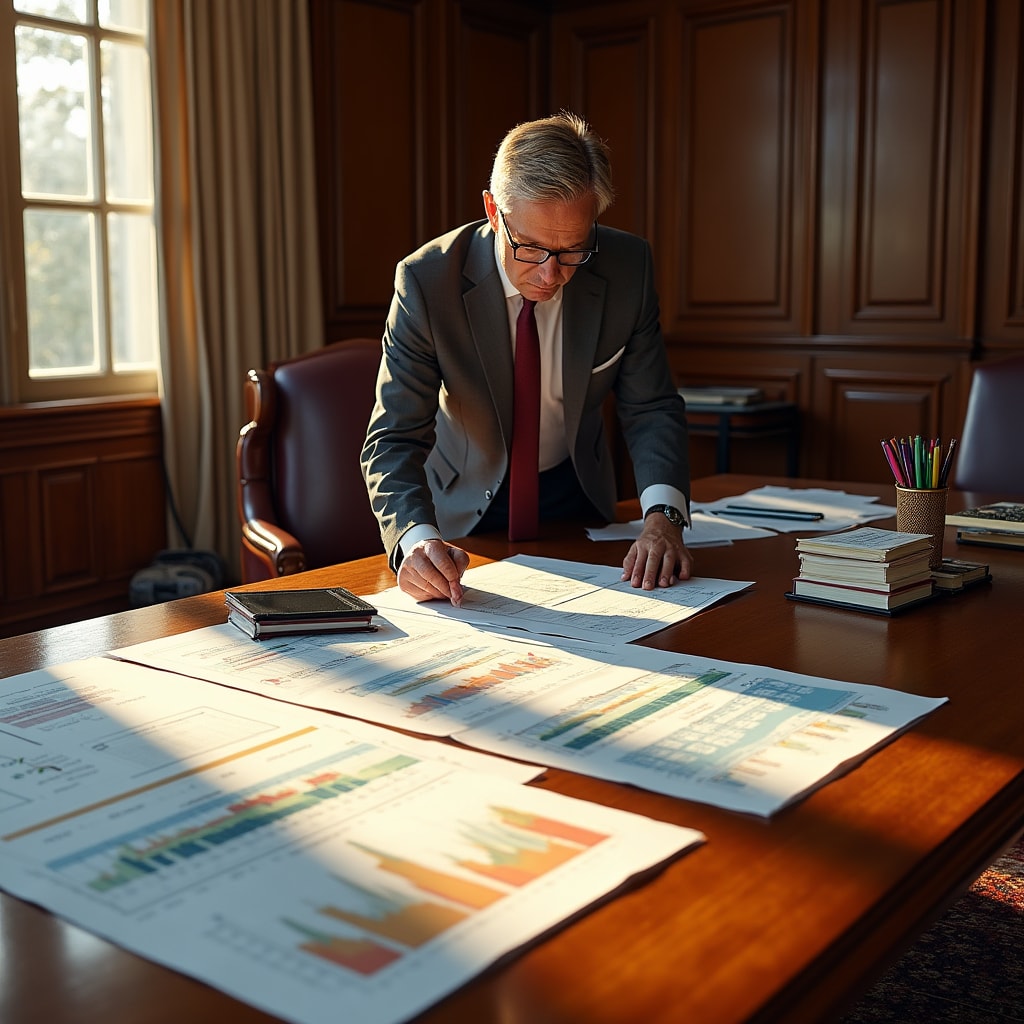 Espace de travail avec outils de planification stratégique